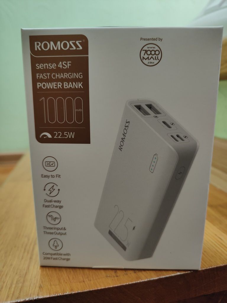 Romoss sense 4SF 10000mAh повер банк новий