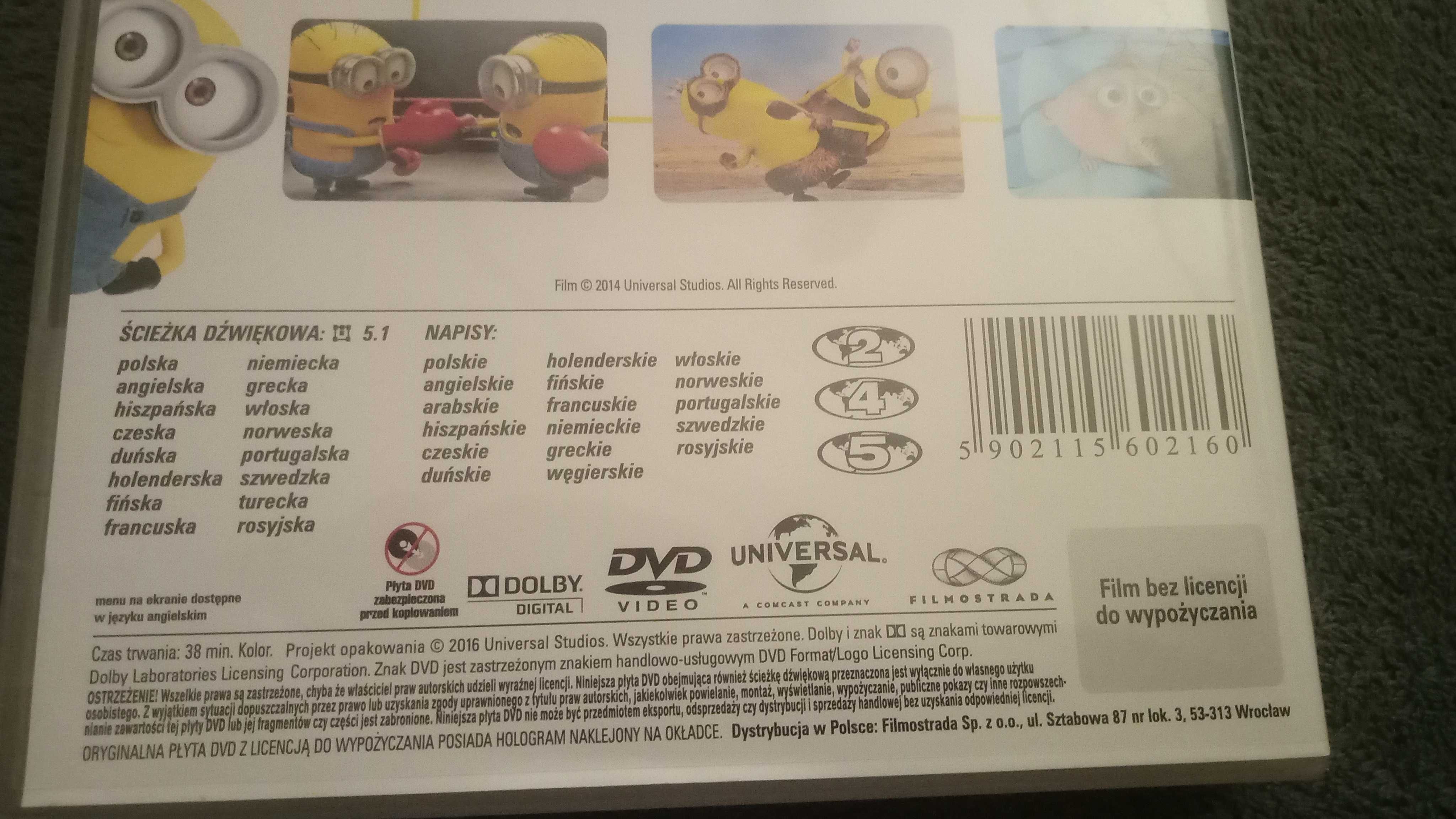 Film Mini Minionki Kolekcja zwariowanych 9 mini filmików płyta DVD