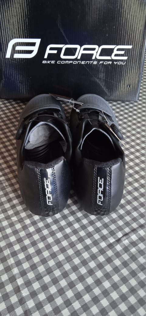 Sapatos de Ciclismo de estrada tamanho 45 Force Road Victory, grey-bla