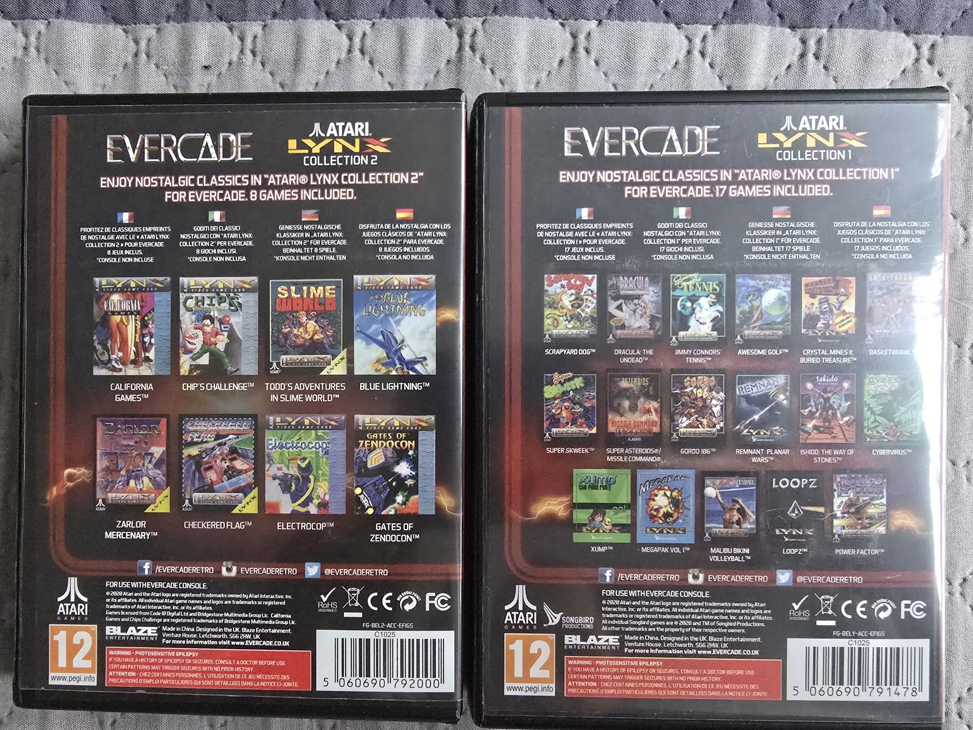 Evercade Atari lynx collection 1 i 2
