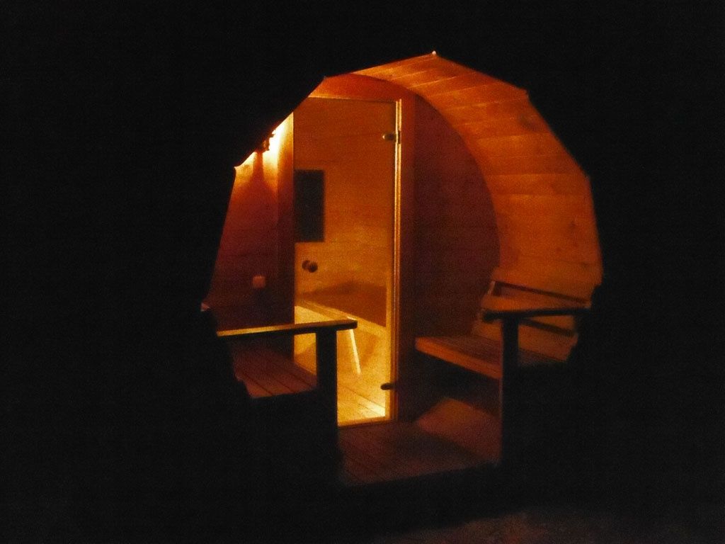 Sauna ogrodowa balia skandynawska
