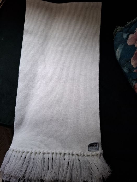 Szalik oficerski Marynarki Wojennej mon biały zimowy