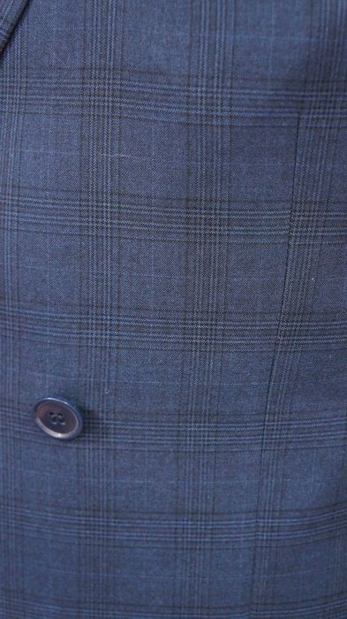 Garnitur Dwurzędowy Isaac Dewhirst Rozmiar 50 Kolor Granat Krata