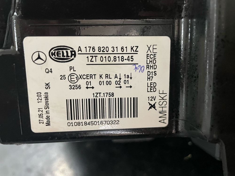 Farol mercedes classe A (w176)