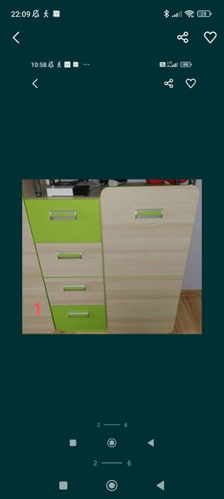 Meblościanka, szafa, komoda