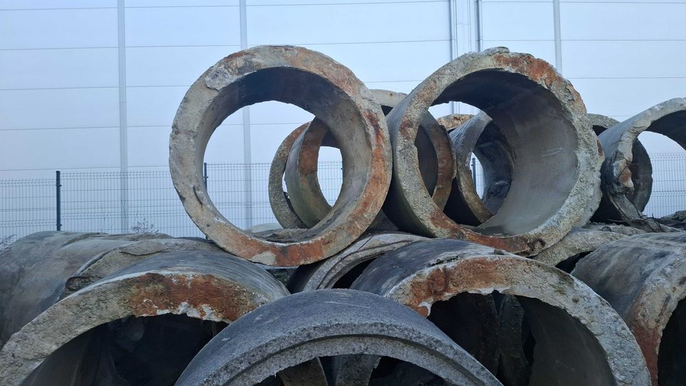 Kręgi betonowe, przepust