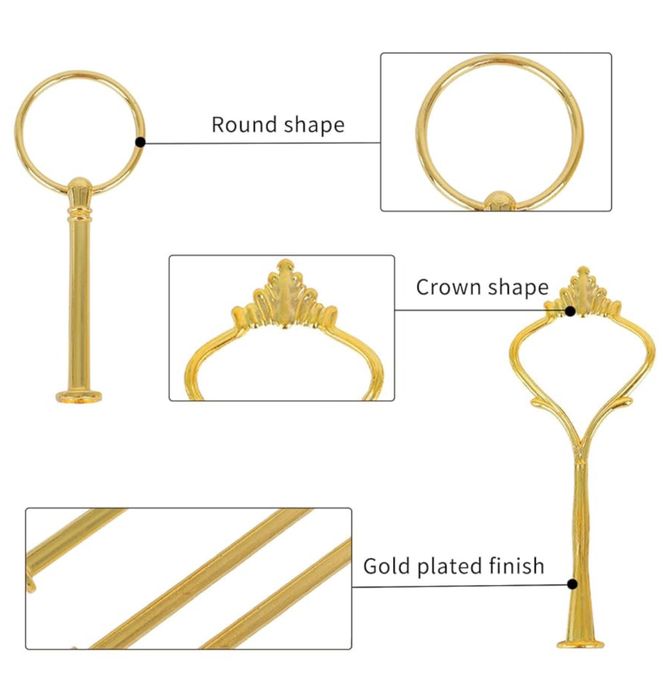 NIYATA 5 uchwytów pod patere piętrową