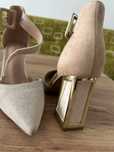 Buty eleganckie na klocku