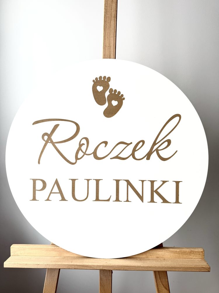 Koło tablica roczek dekoracje sali moda wesele chrzest