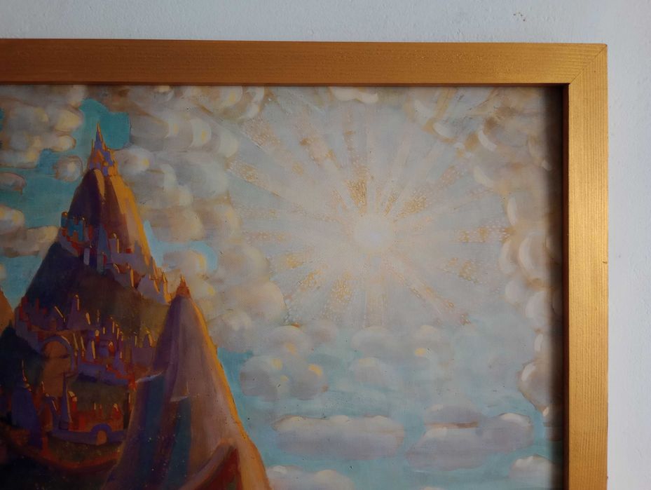 Obraz na płótnie, Baśniowy zamek, M. Konstanty Čiurlionis, 50x40cm