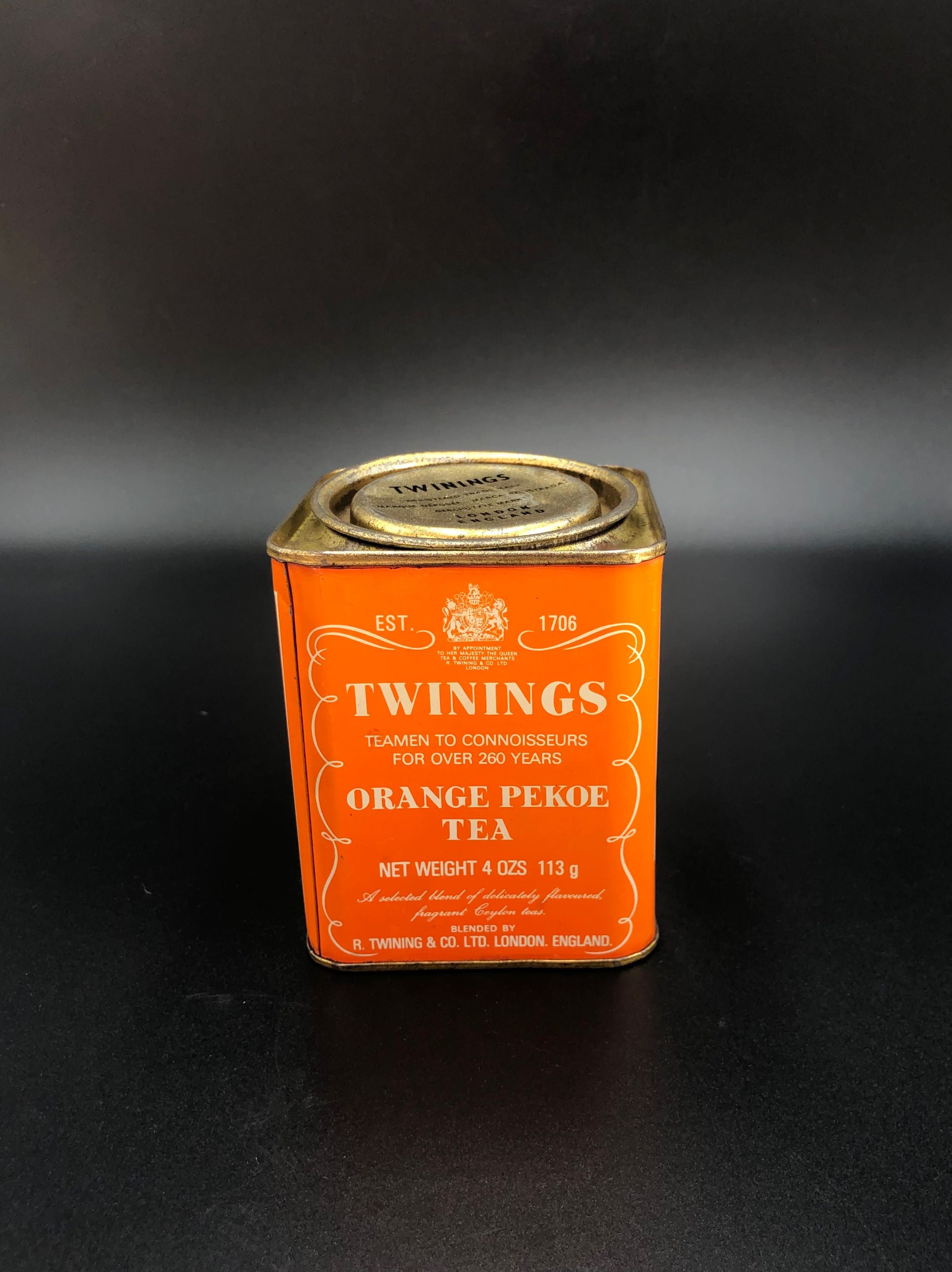 Puszki po herbacie Cay Kurumu, Społem, Stassen, Twinings, PRL, Vintage