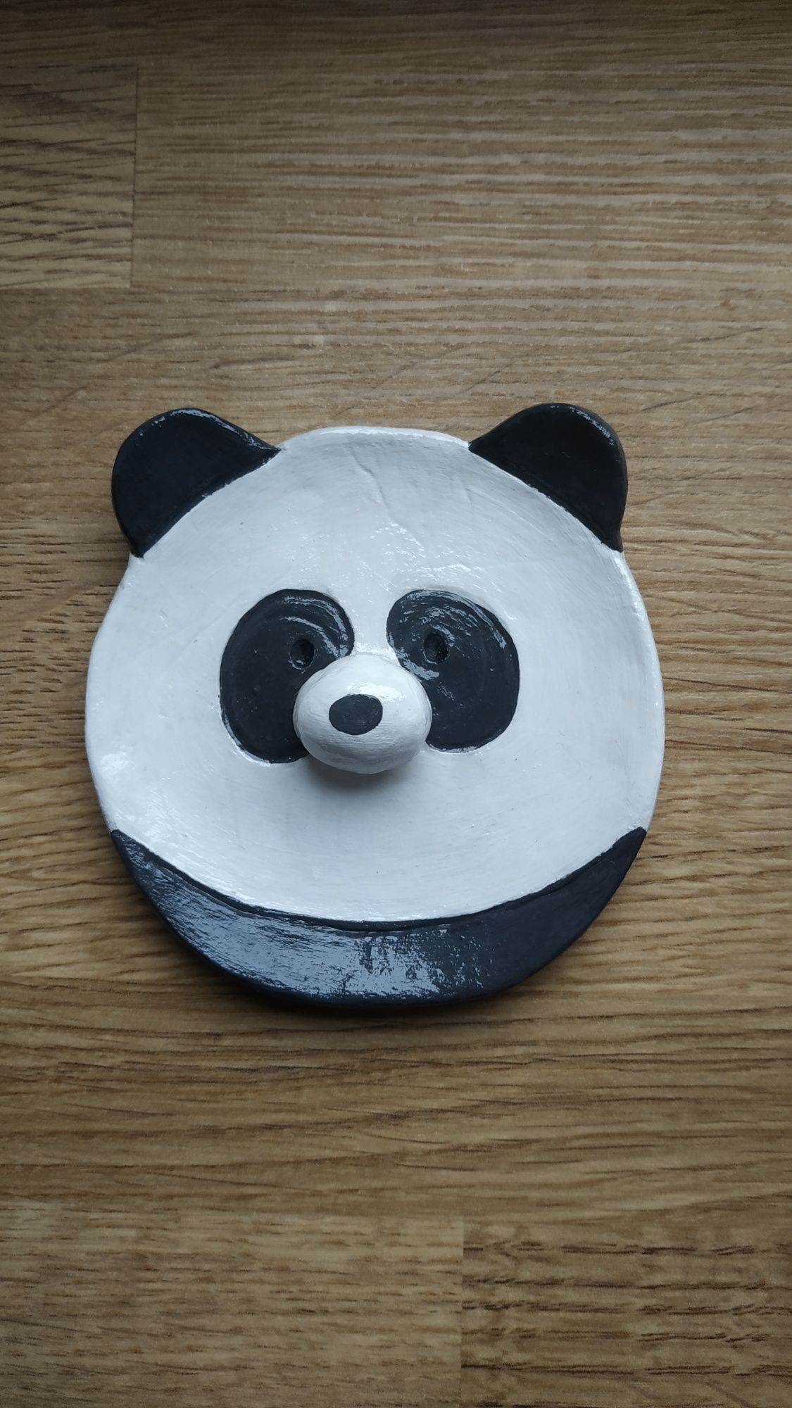 Taca dekoracyjna panda podstawka na biżuterię Handmade