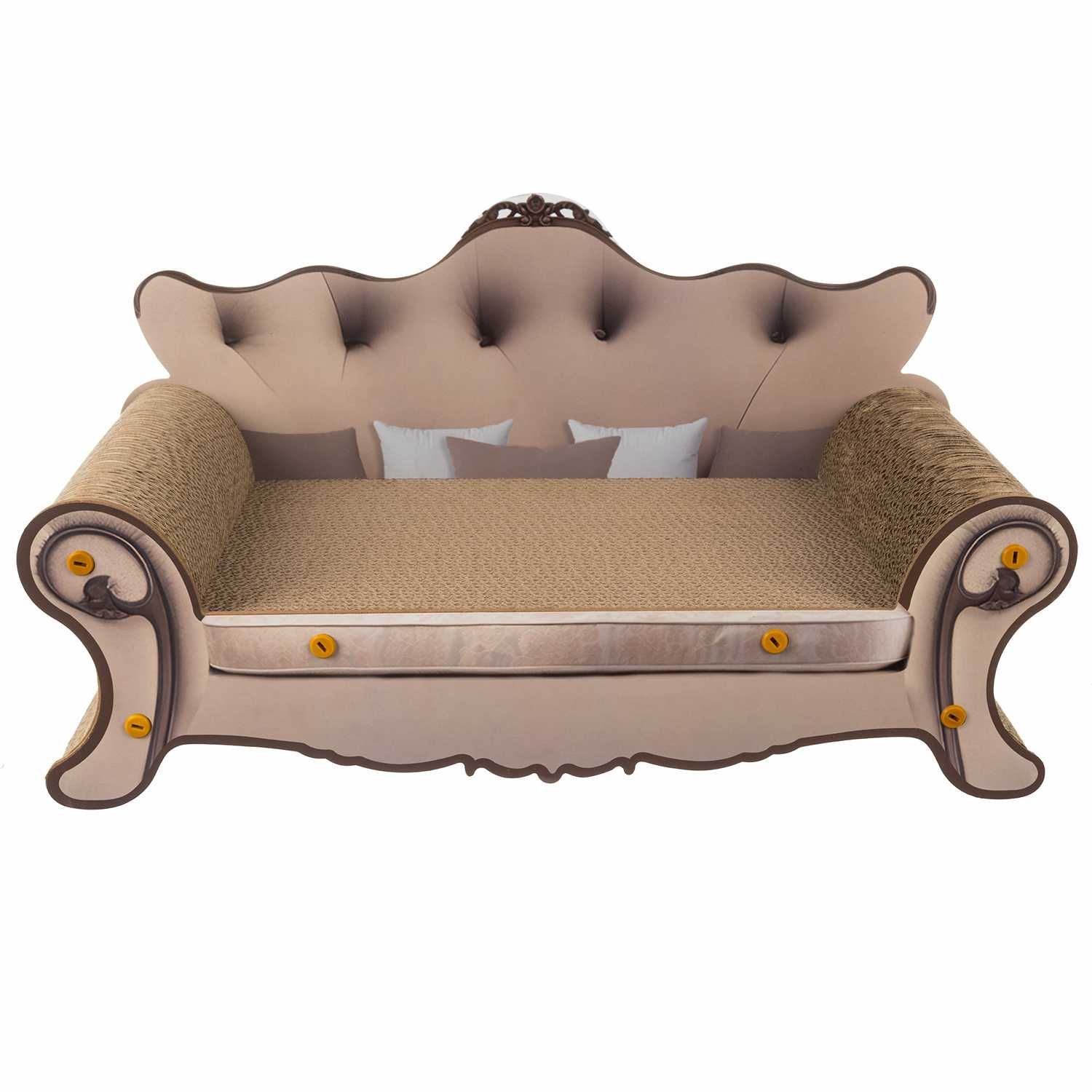 Drapak Tekturowy dla Kota Legowisko Karton Kartonowy Sofa Leżak Kanapa