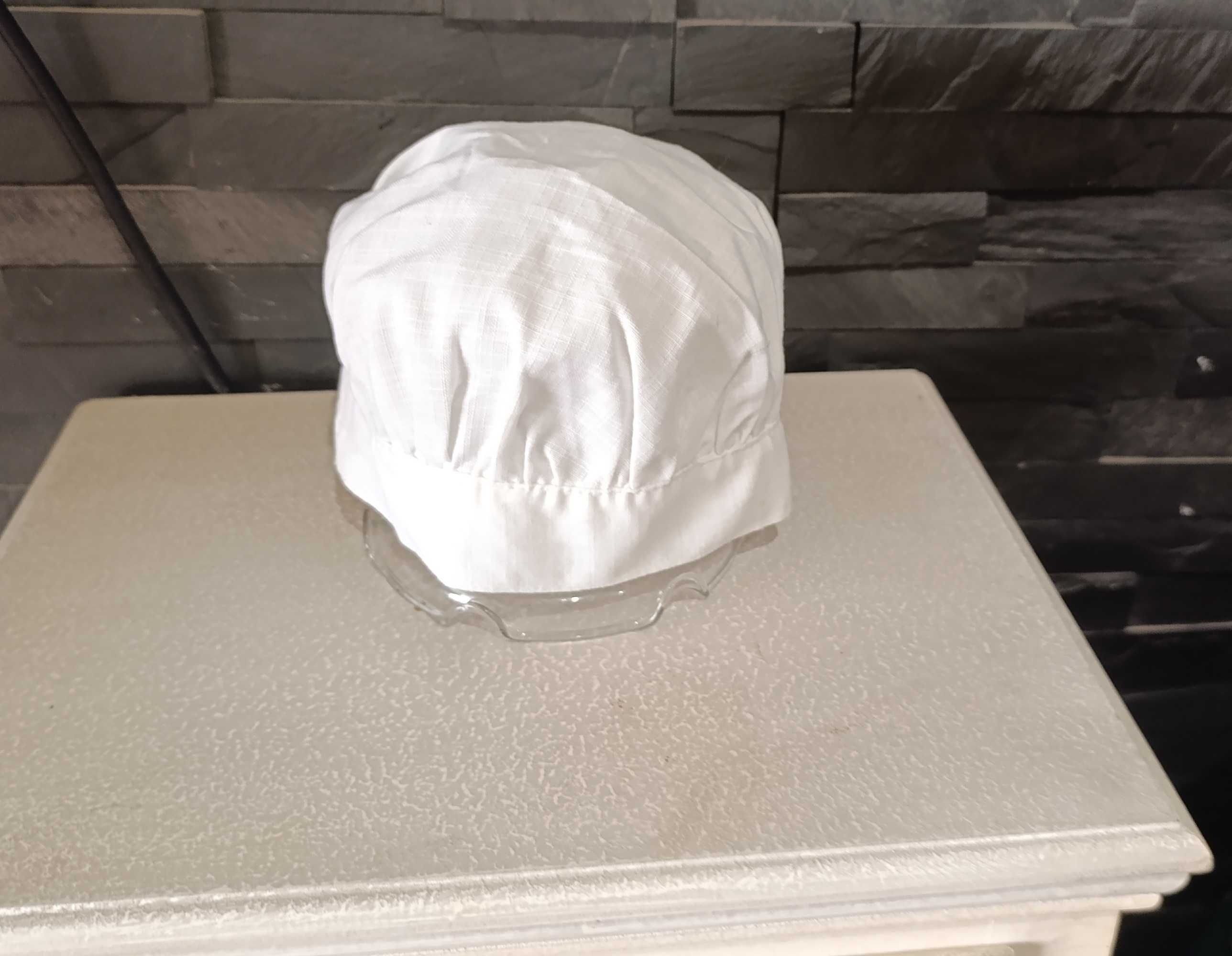 Chapéu -touca branca" de criança - Diâmetro da cabeça: 48 cm