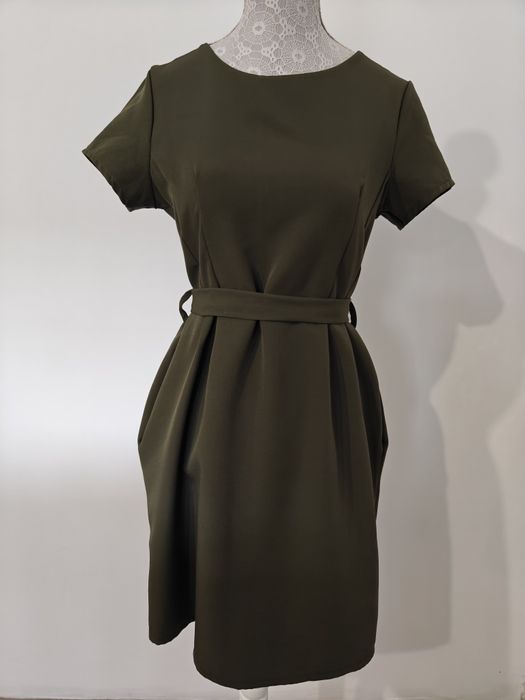 Elegancka zielona sukienka r. 36