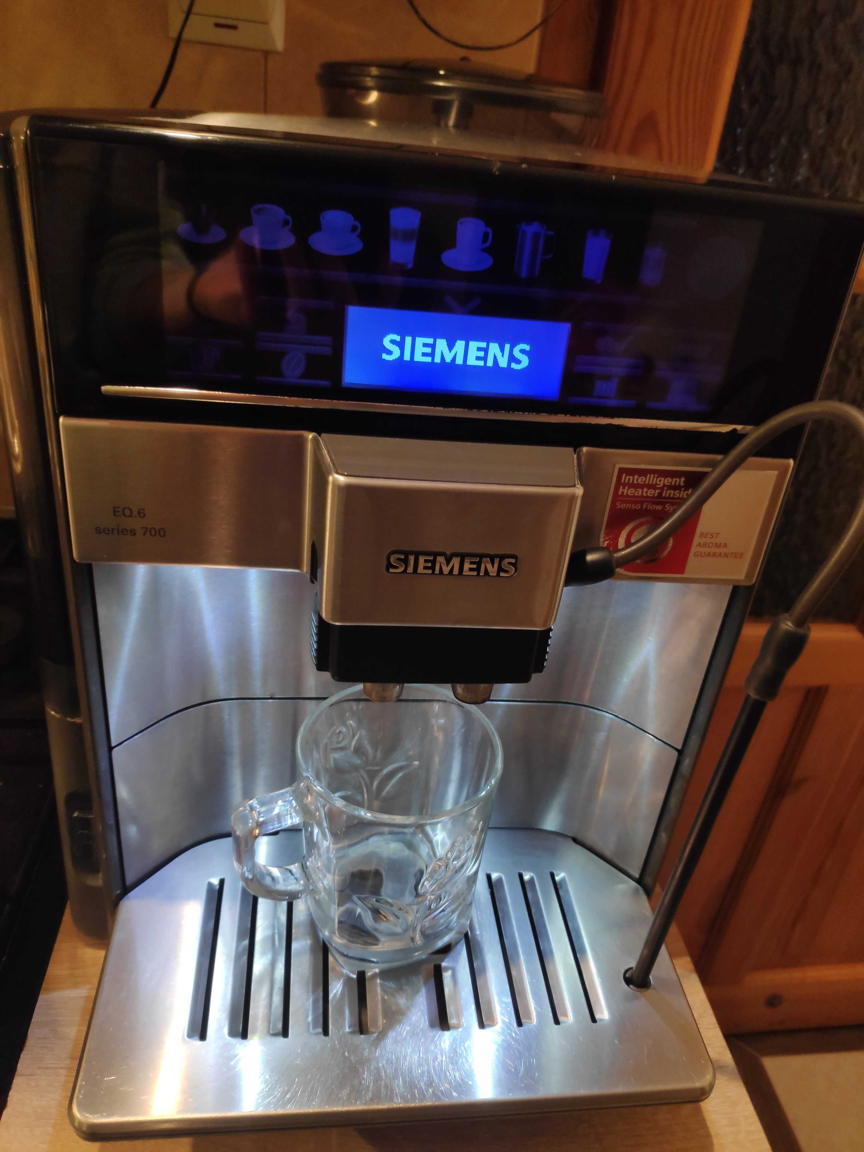 Ekspres ciśnieniowy Siemens EQ 6 series 700 Inox dotyk Wwa