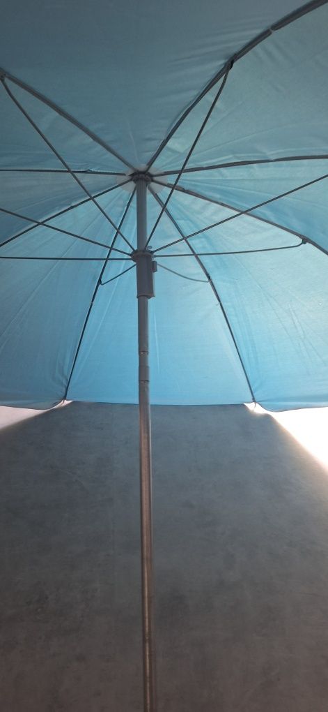 Parasol Słoneczny Turkus 180 cm średnicy jak nowy