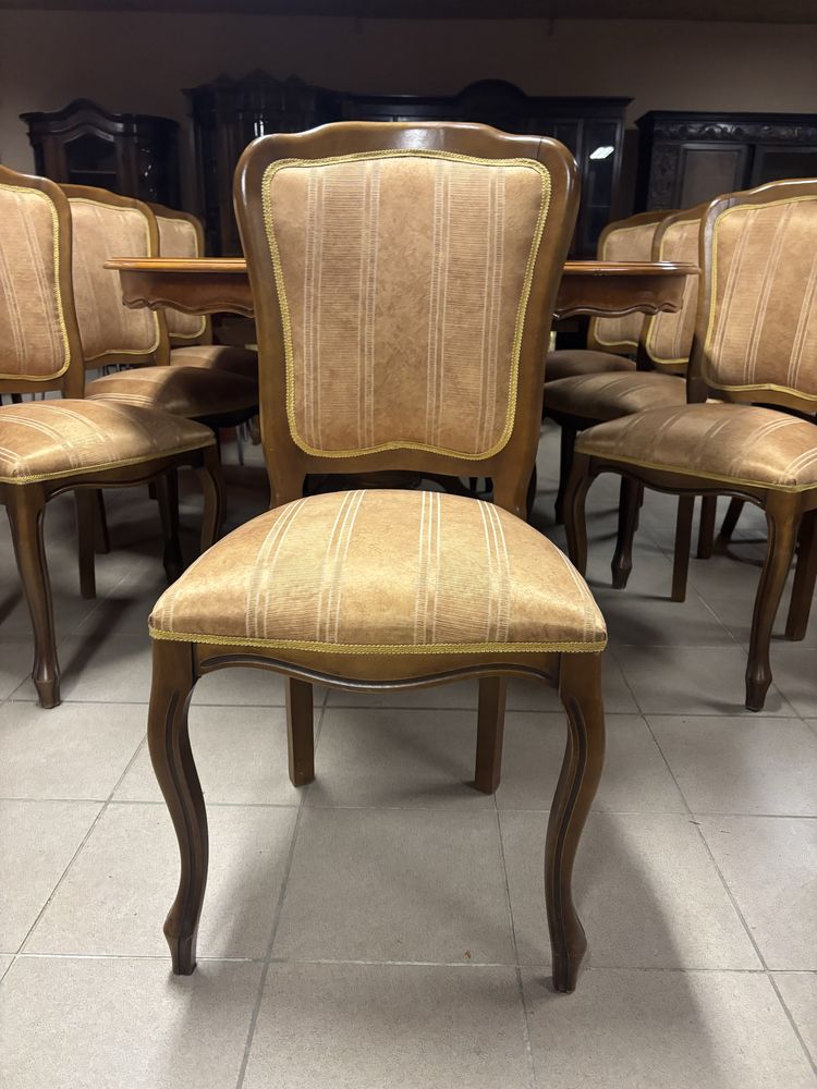 Wloski Stylowy Zestaw Rozkładany Stół 8 Krzeseł Meble Stylowe Italy