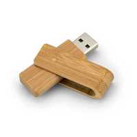 Pendrive USB z bambusową osłoną