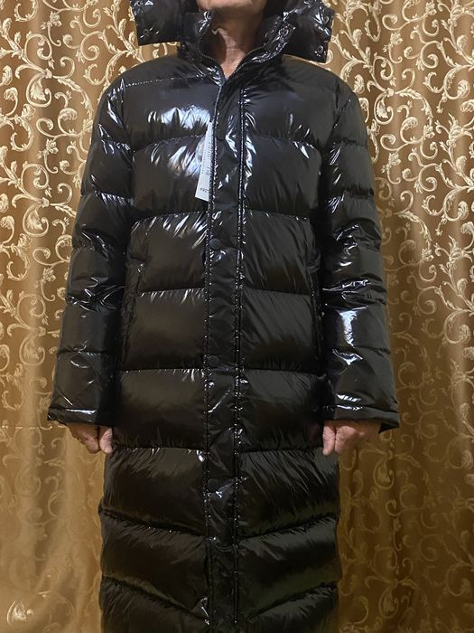 Пуховик чоловічий М розмір, пух перо, довгий, зимовий