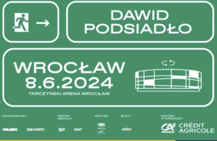 Dawid Podsiadło: Wrocław. Rewelacyjny bilet VIP - 8 czerwiec 2024 r.