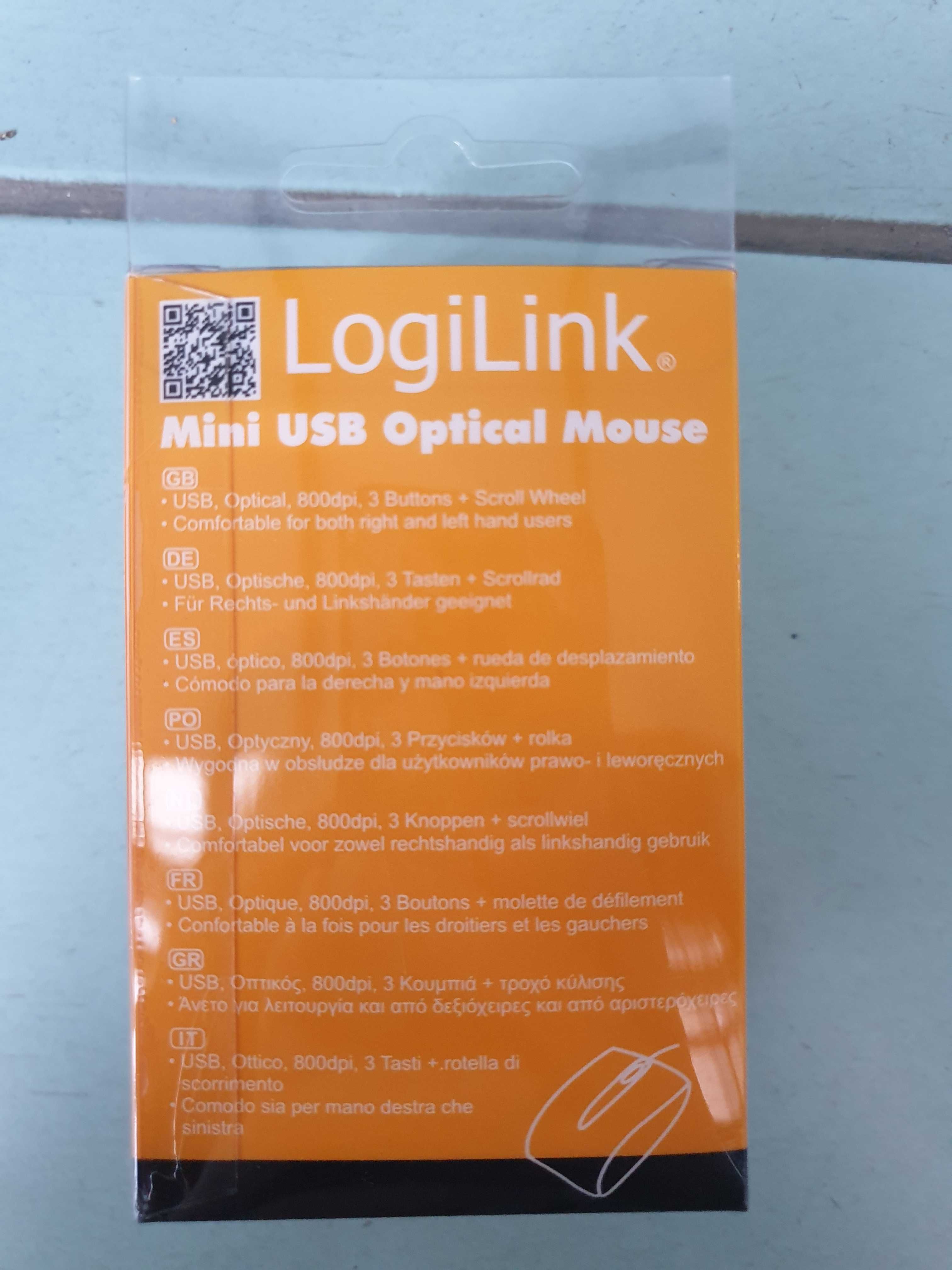 Myszka LogiLink Pomarańczowa