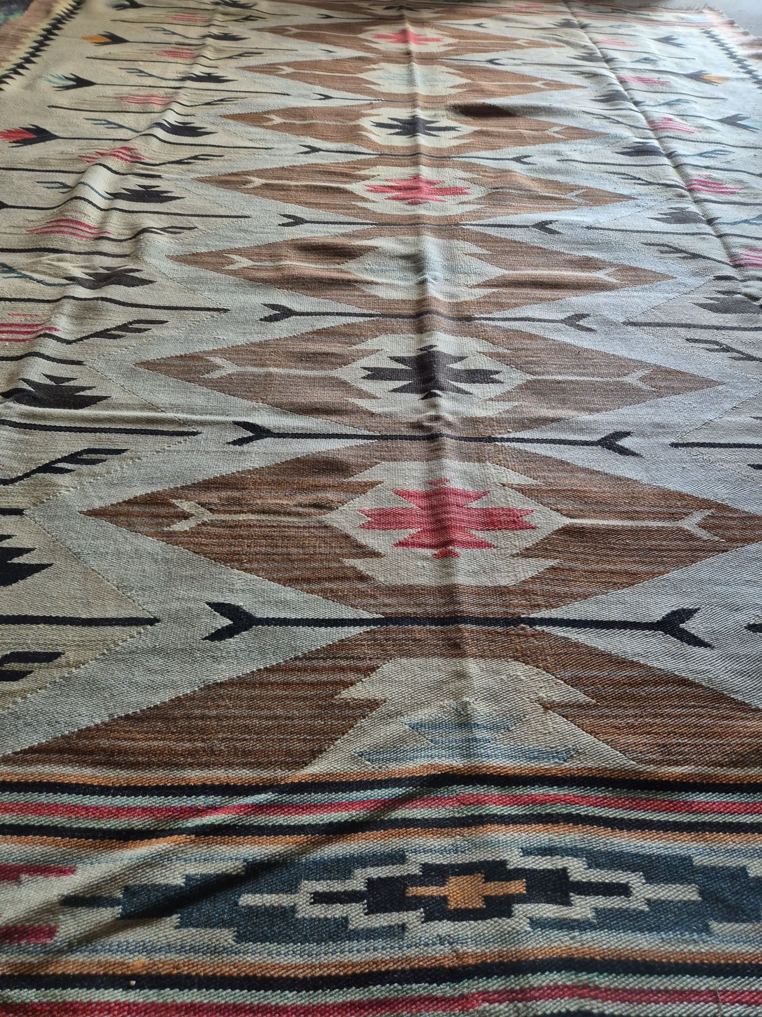 Kilim vintage Cepelia Dywan na ścianę XXL