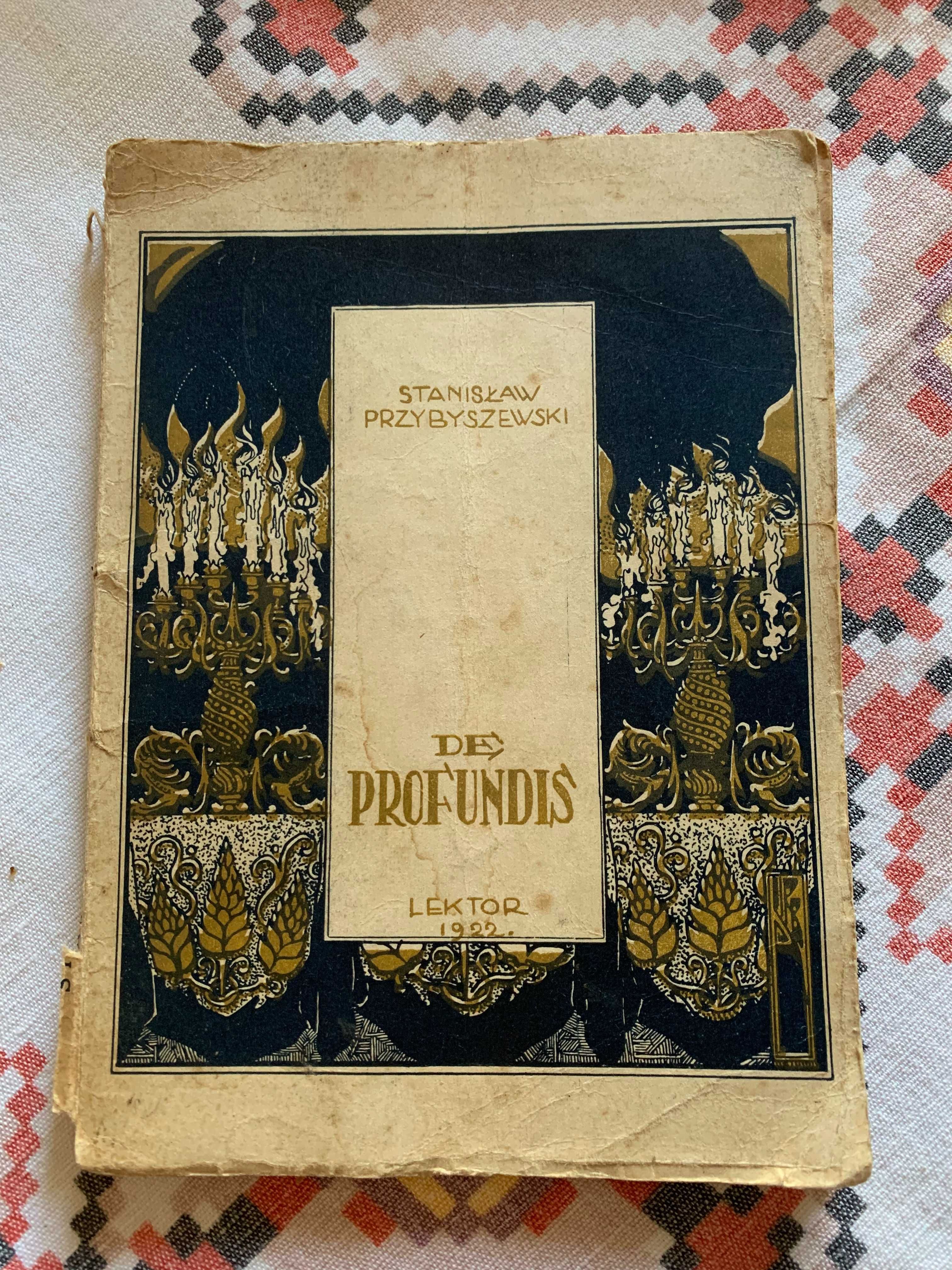De profundis Stanisław Przybyszewski Lektor 1923 Lwów