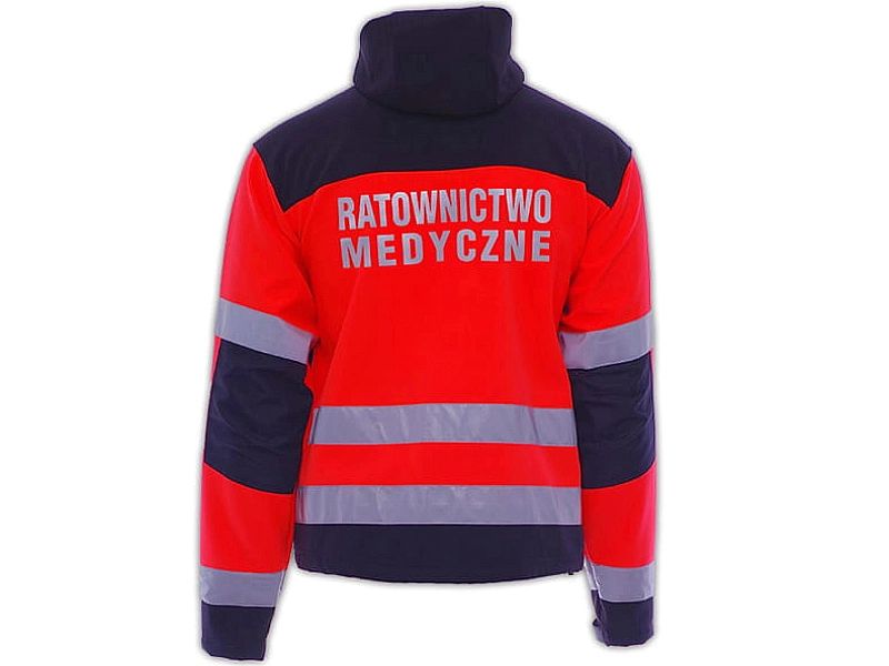 Kurtka ratownicza Softshell Basic Fluo North-Wind z odblaskowymi nadru