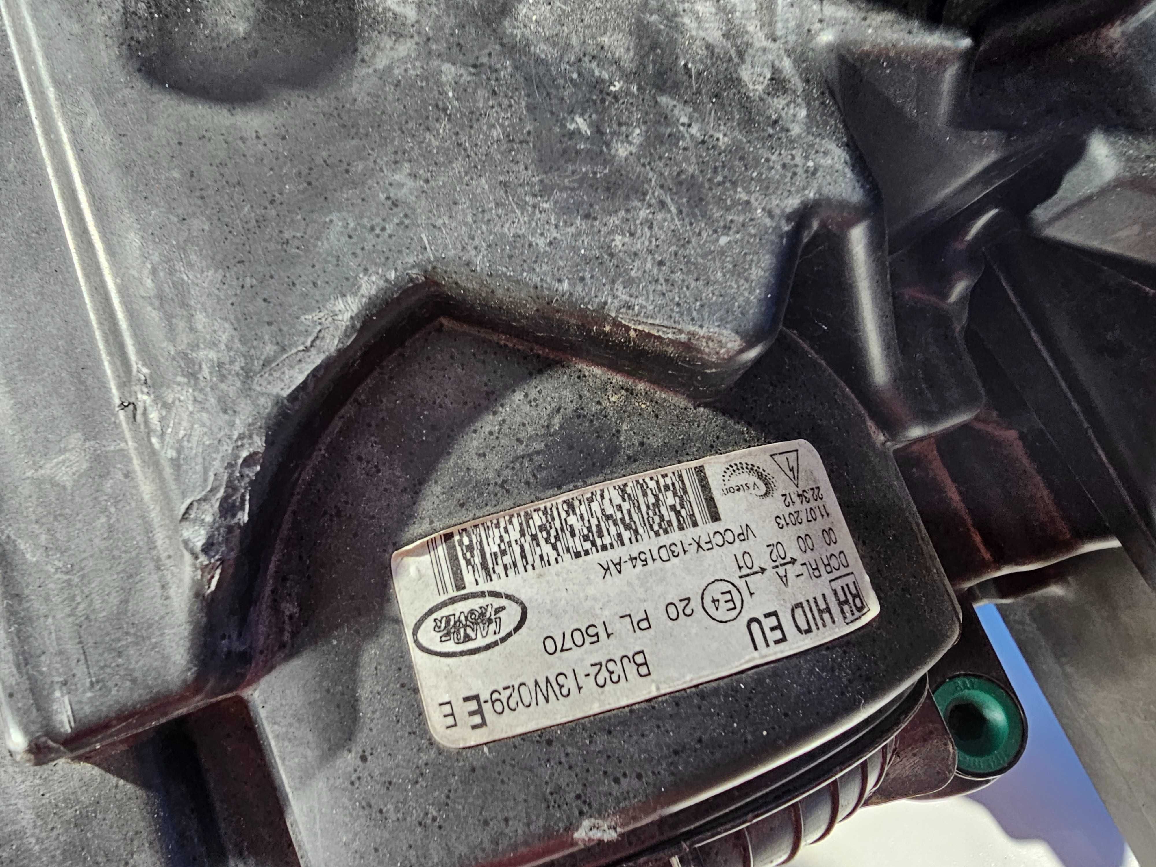 Range Rover Evoque 11-15r. Lampa Przód Przednia Bi-Xenon Prawa Europa