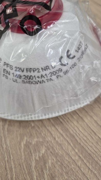 Półmaska ochronna z zaworkiem/maska przeciwpyłowa FFP2 (12szt.)