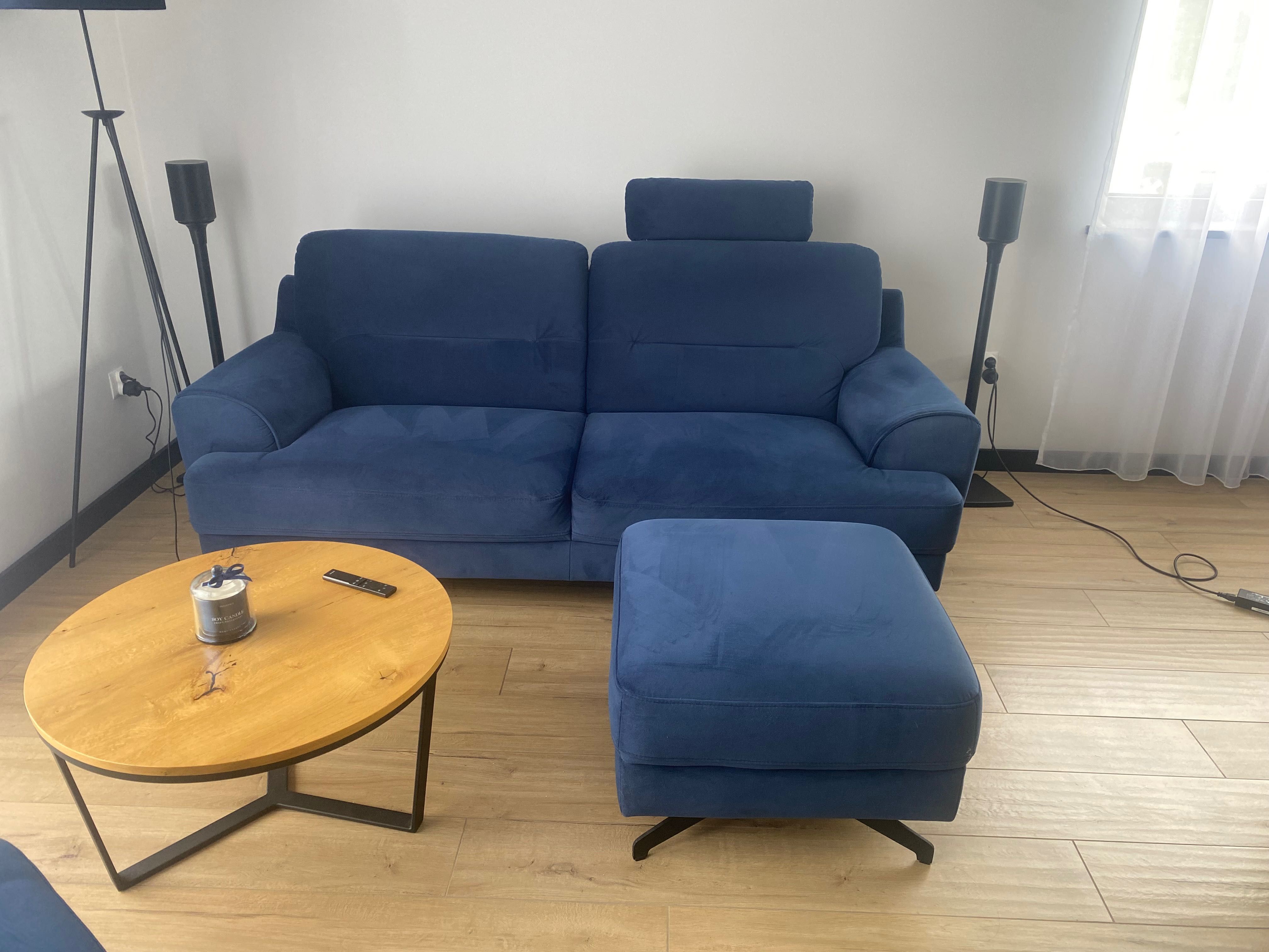 Zestaw wypoczynkowy sofa/fotel/ pufa