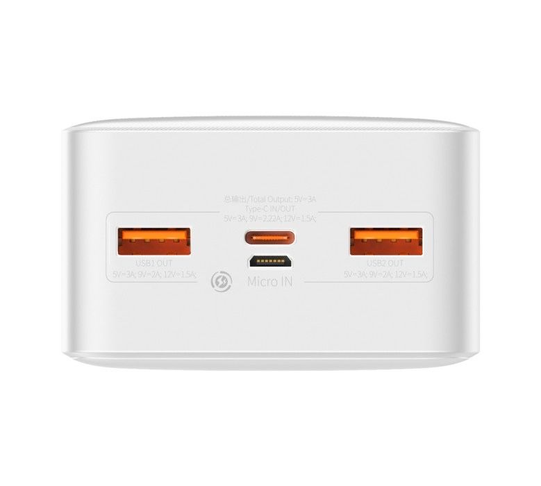 Power Bank Baseus Bipow 20W 30000mAh (PPBD050402) білий