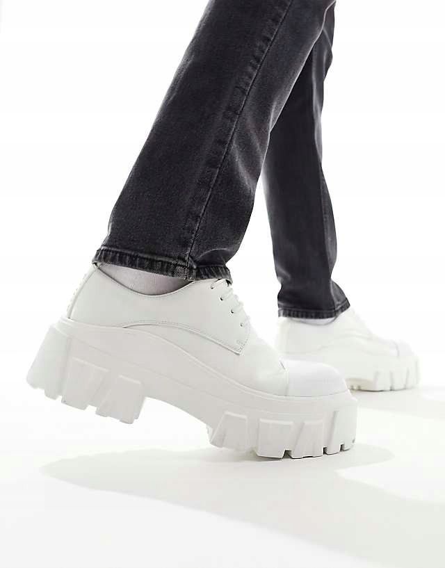 Asos Design 48 Białe Półbuty Na Platformie H17742