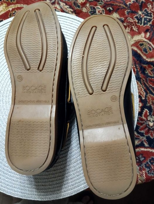 топсайдеры мокасины натур кожа BOCAGE 43р-43.5= 28см ФРАНЦИЯ