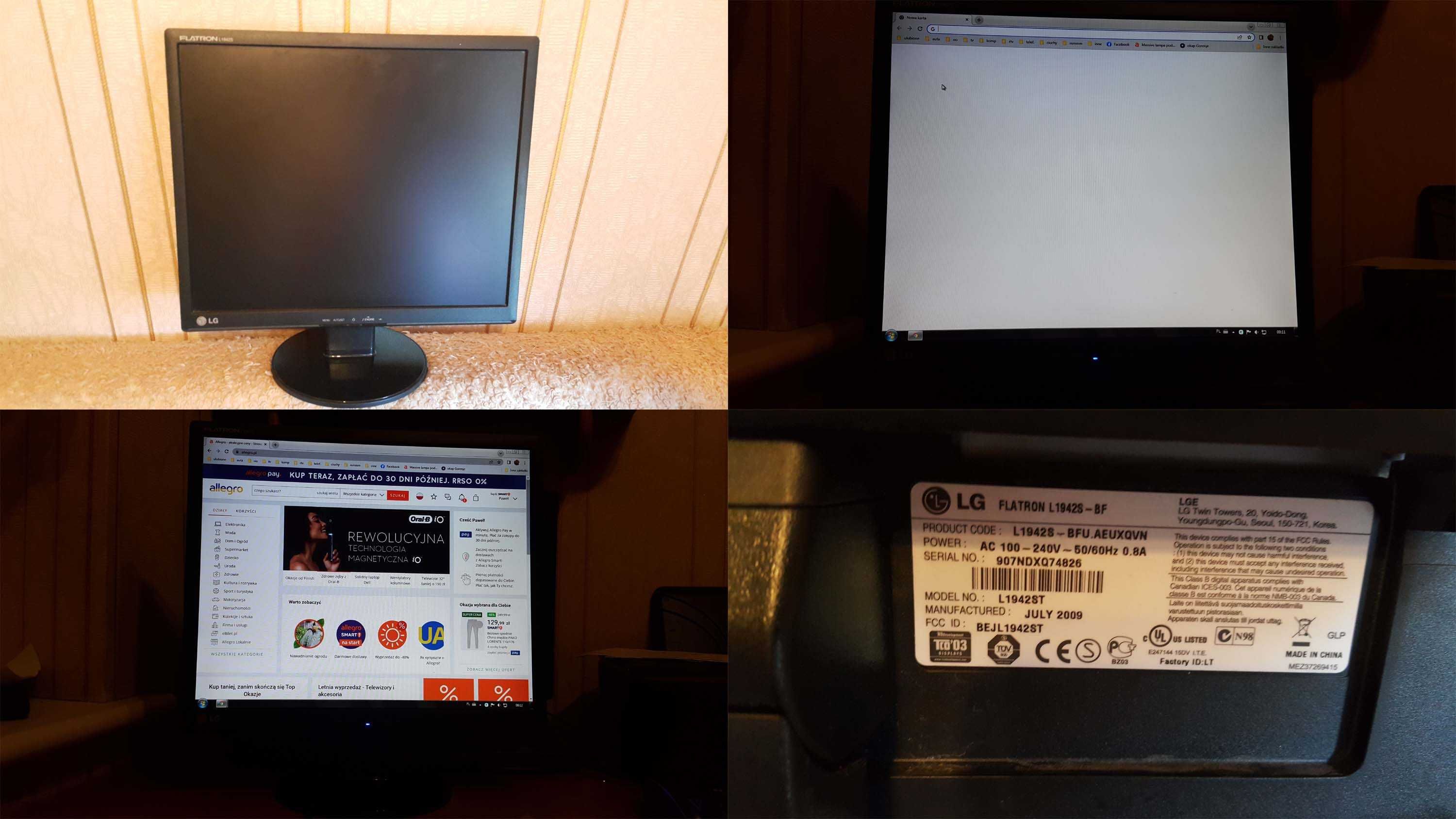 monitor LG L192WS-SN oraz LG L1942S