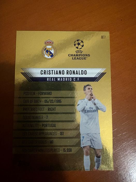 Carta Cristiano Ronaldo match attax