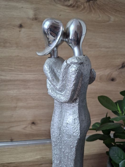 Figurka, para, rzeźba, dekoracja, dla zakochanych