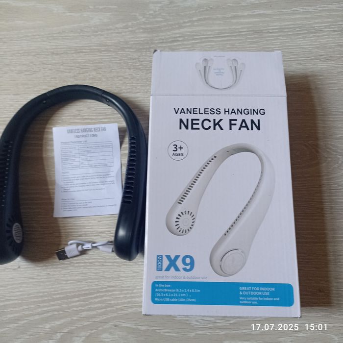 Шейный вентилятор, для дома и улицы.Новый.