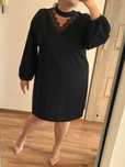 Elegancka sukienka plus size w literkę A trapezowa 548 4xl