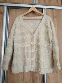 Kremowy sweter, kardigan Jacqueline Riu 1