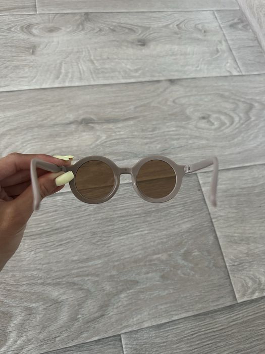 Окуляри NEW пластикові стильні дитячі НОВІ 0-1,5року очки бежеві