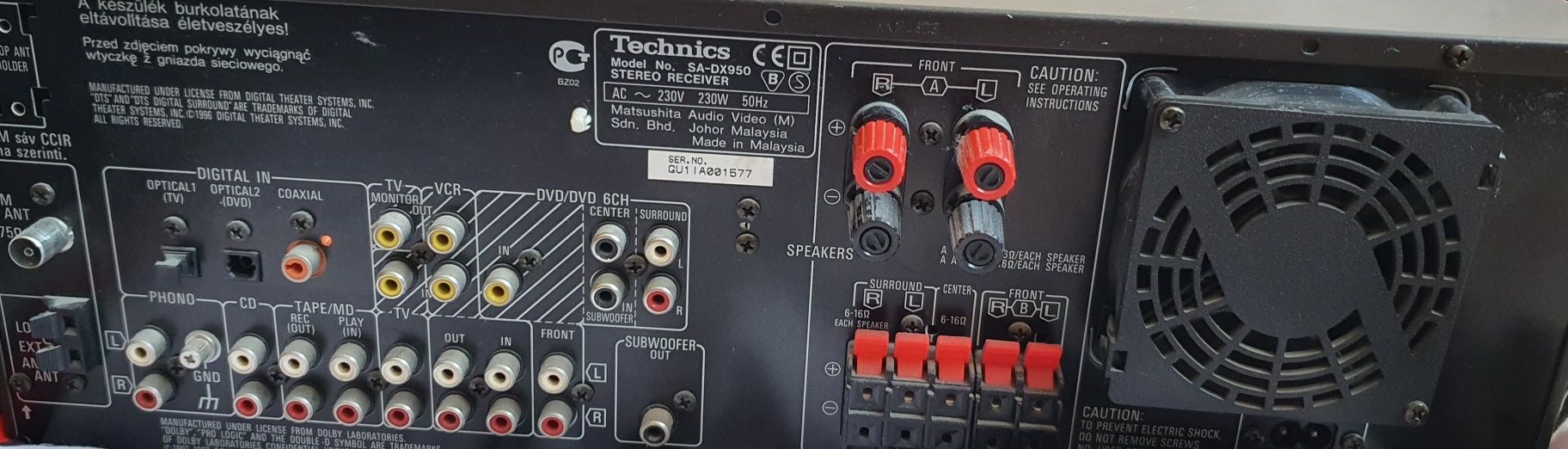 Amplituner Technics sa-dx 950 wzmacniacz tuner