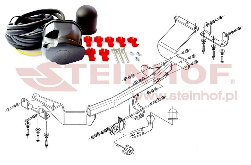 HAK HOLOWNICZY Mitsubishi Outlander Peugeot 4007 Citroen C-Croser