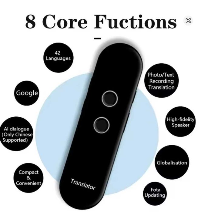 Tradutor em tempo real sem fios + de 40 línguas