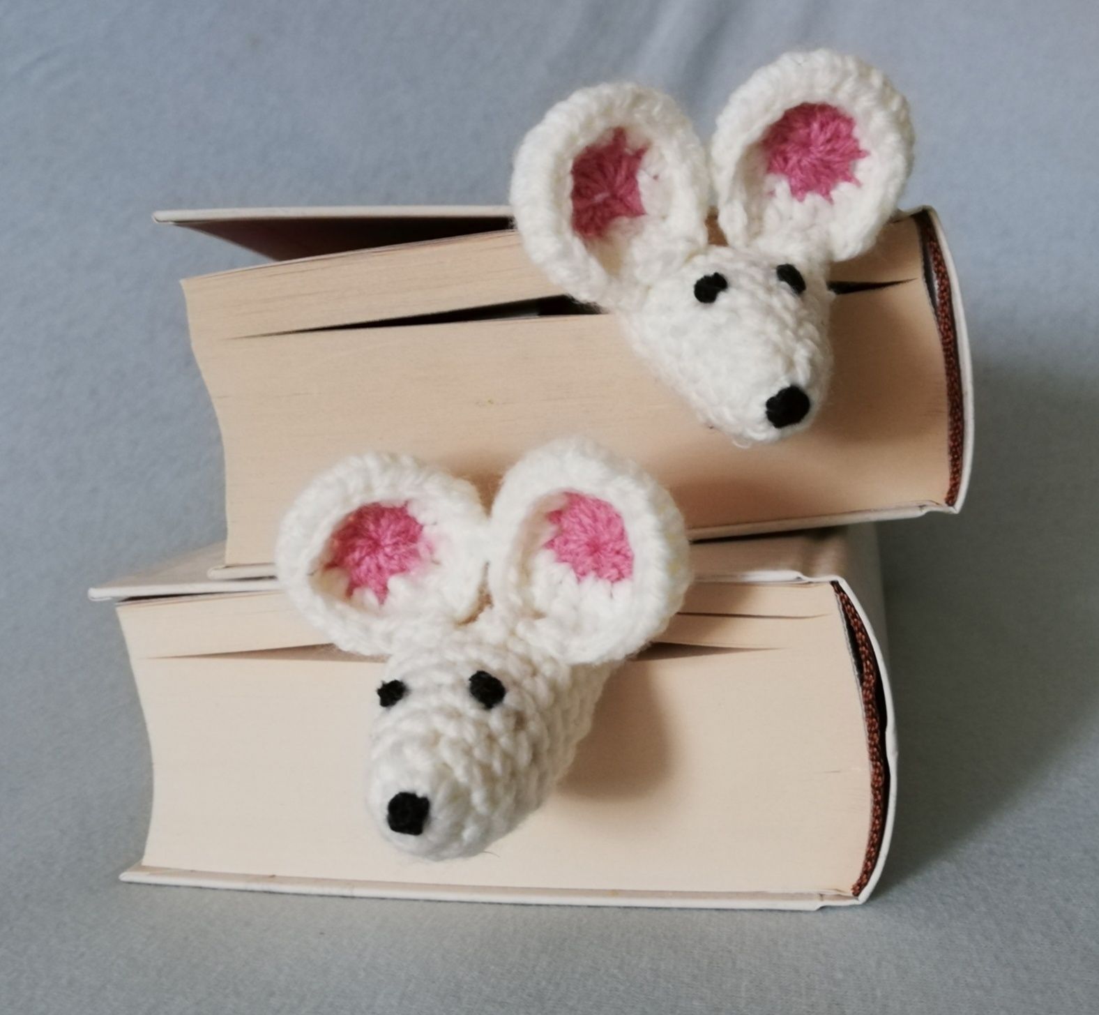 Zakładka do książki myszka (ręcznie robiona na szydełku, handmade)