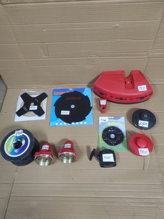 Запчастини, барабан, ніж, леска, захист, редуктор на тример, мотокосу