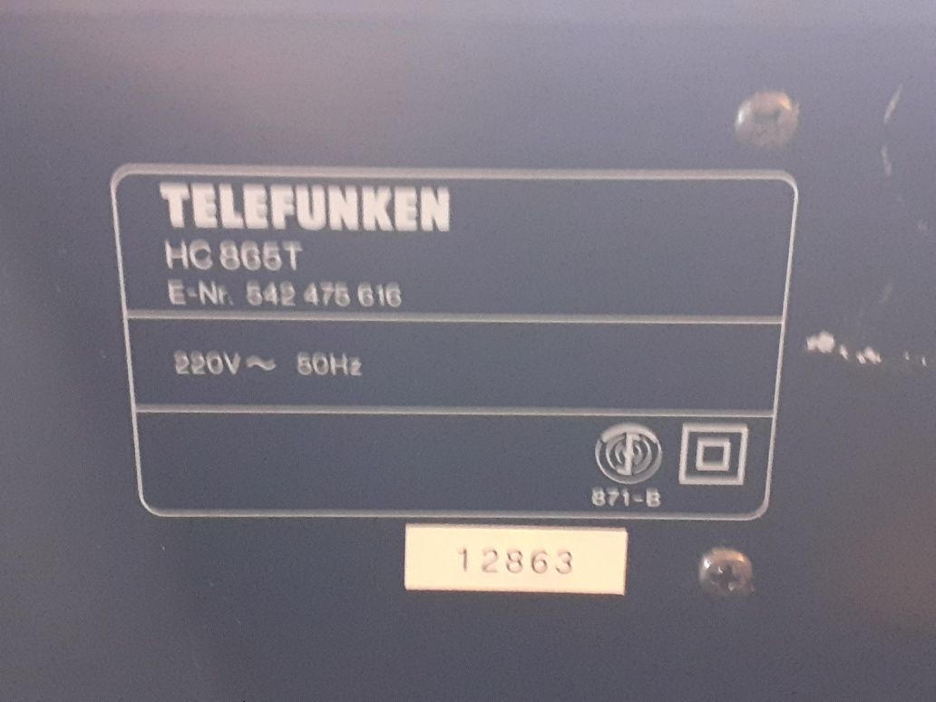 Magnetofon kasetowy Telefunken HC865 T