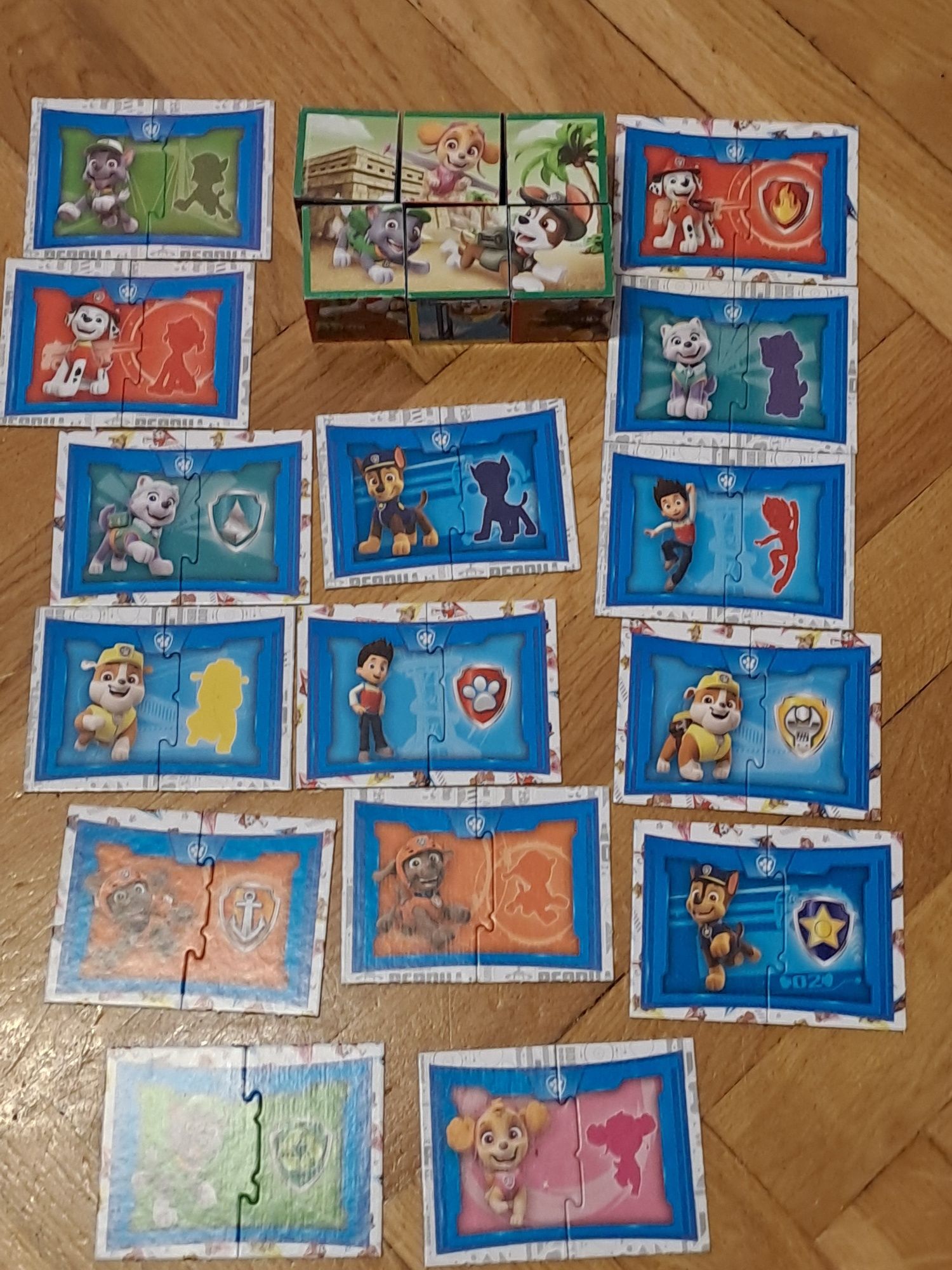 Clementoni Psi patrol 4 w 1 puzzle domino kostki