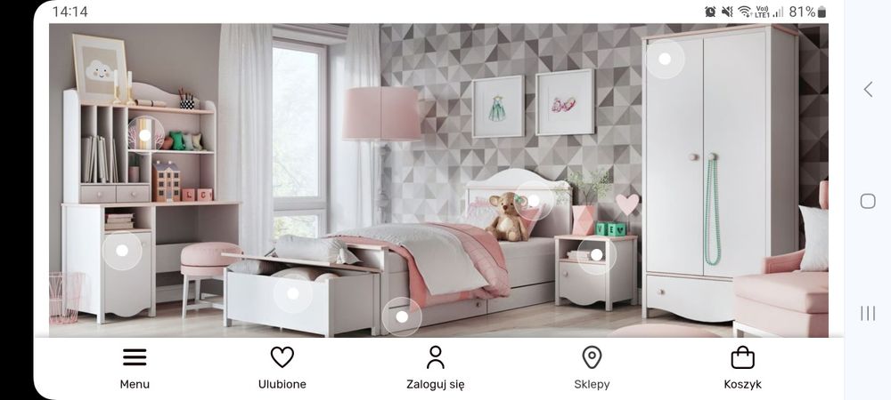 Zestaw mebli Mia Agata Meble dla dziewczynki